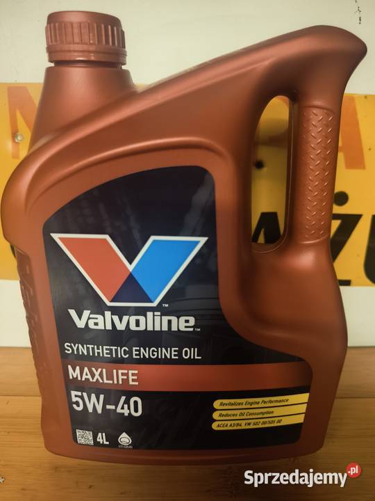 Olej silnikowy Valvoline Maxlife 5W40 4L Łęczyca