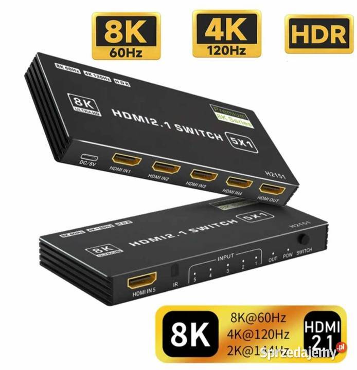 Przełącznik 21 HDMI 8K Pro mazowieckie Wołomin