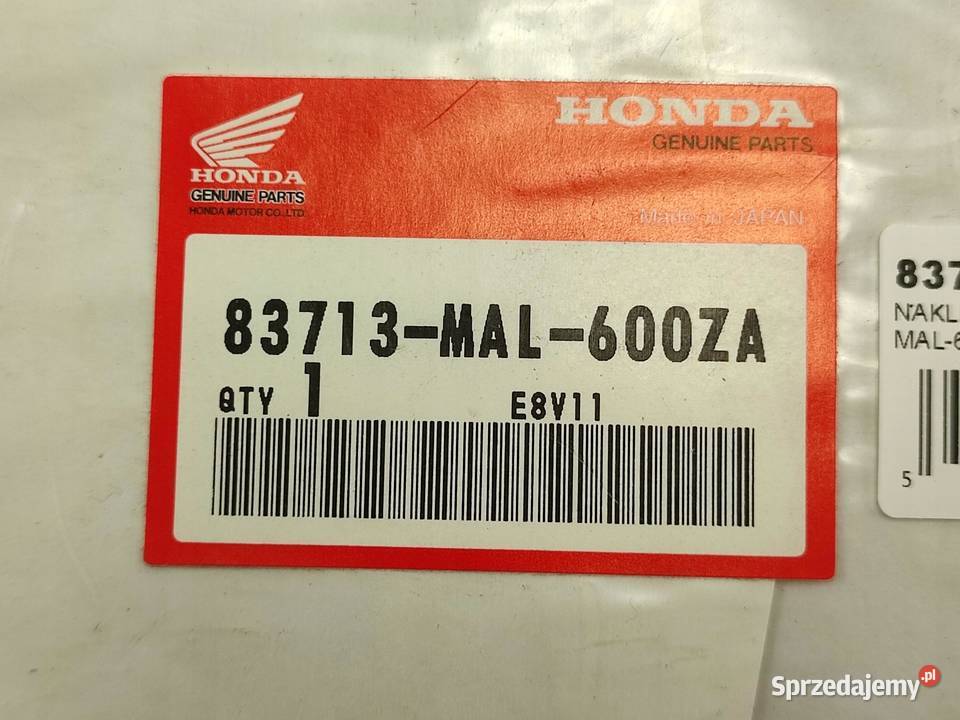 NAKLEJKA CBR LEWY ZADUPEK HONDA CBR600F