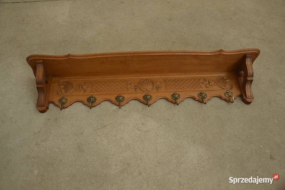 wieszak dębowy ścienny 131 Poddębice