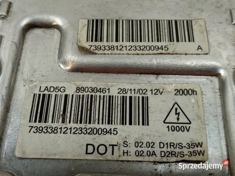 PRZETWORNICA XENON LAMPY PRZÓD 89030461 Saab 95