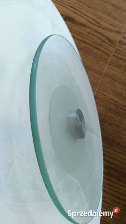 Szklana obrotowa patera piękne żywe wiosenne Porcelana i szkło Zamość