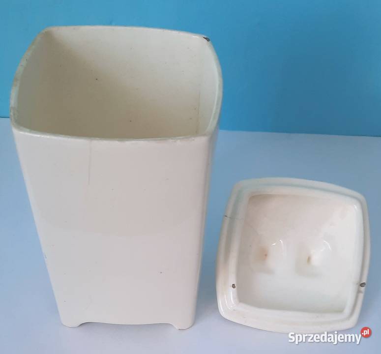 Stary Porcelanowy Pojemnik na Kawę Chodzież Porcelana i szkło Gliwice