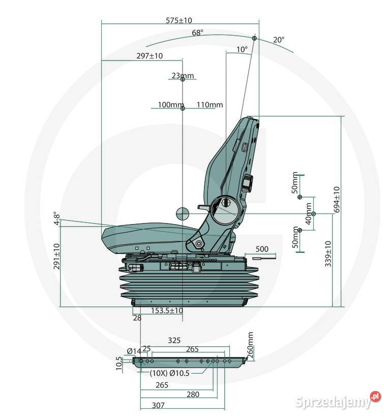 Siedzenie AS2480 Proboss amortyzacja