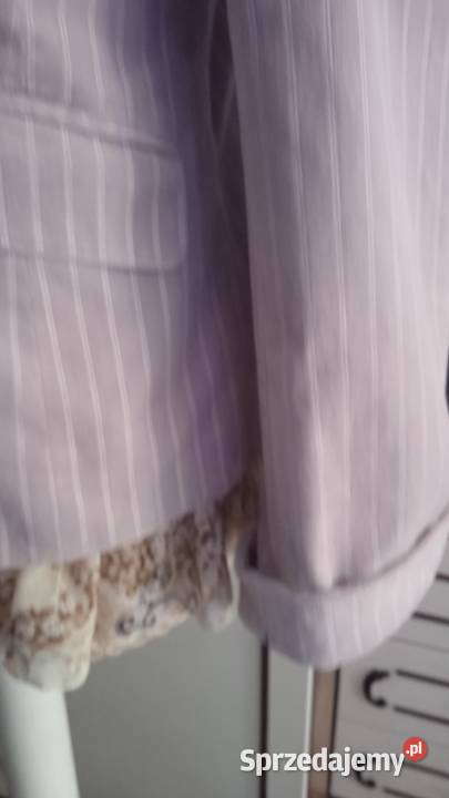 FRANCUSKI ŻAKIET PUDROWY RÓŻ r 42 Piła