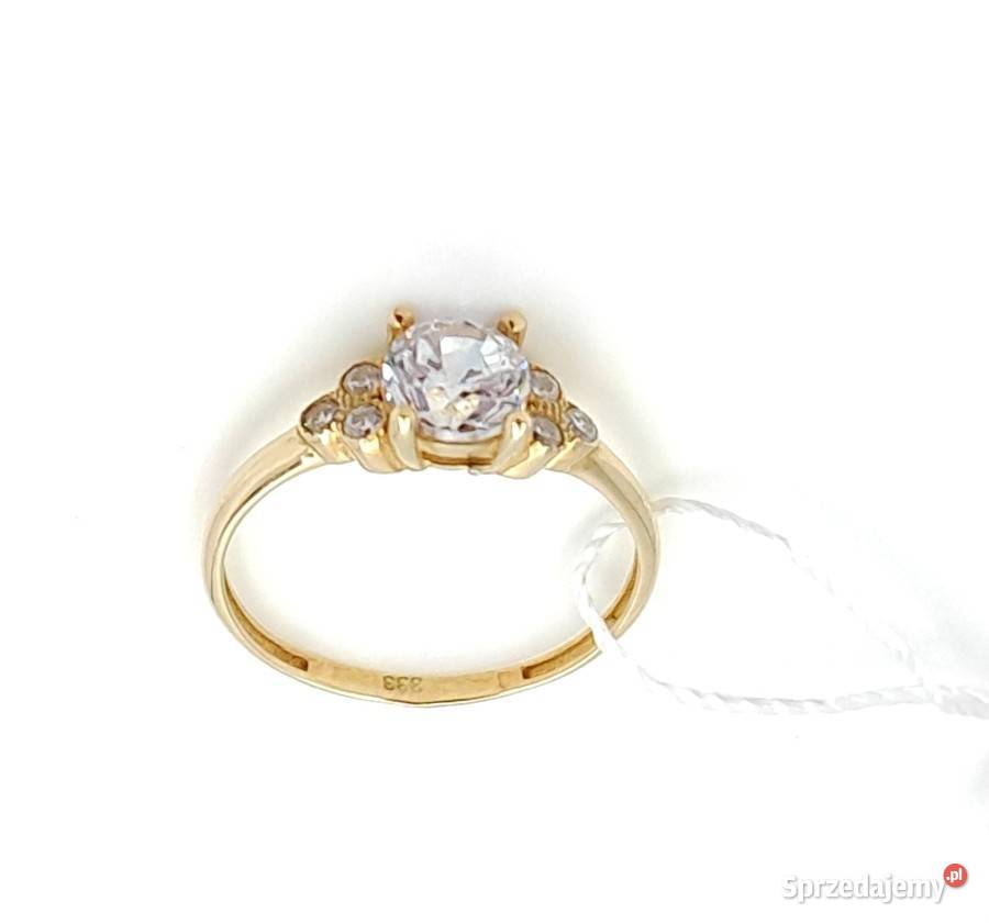 Pierścionek r12 Złoty pr333 z kamieniami Z384 złote