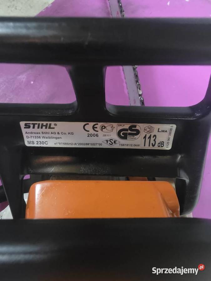 Pilarka spalinowa STIHL MS 230 C 27 Stan Zadbana sprzedam
