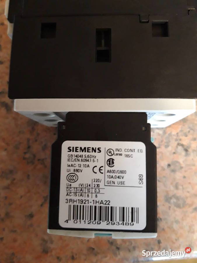 Stycznik SIEMENS 3RT10241BB40 Kraków sprzedam