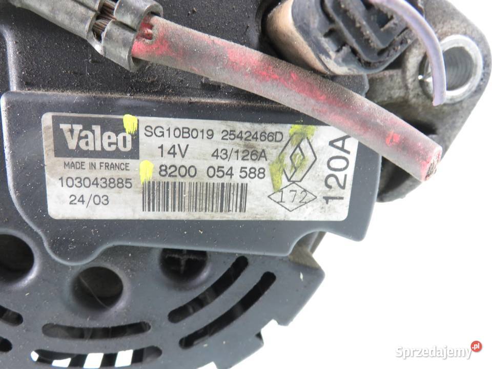 ALTERNATOR RENAULT SCENIC I FL 19 dCi 8200054588