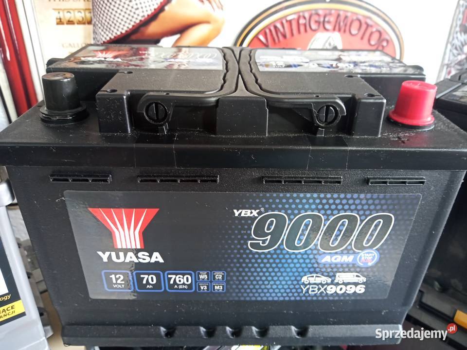 Akumulator AGM 70Ah 760A P YUASA StartStop Częstochowa sprzedam
