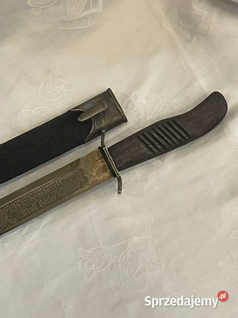 Niemiecki nóż z II wojny światowej z grawerem i Kraków