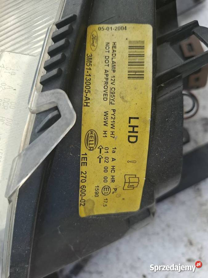 Lampa Prawa Przednia Ford C