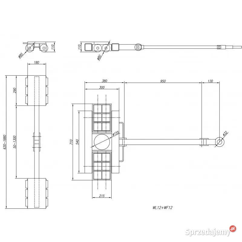 Zestaw transportowy CORMAK WL12WF12 udźwig 24 Siedlce