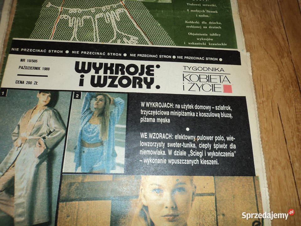 Wykroje i wzory Kobieta i życie 3 Nowy Sącz