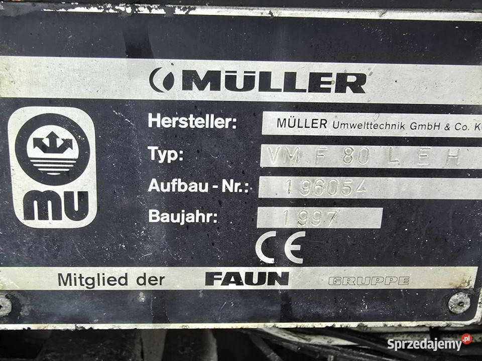 Mercedes ACTROS 1831 WUKO Asenizacyjny do Skępe sprzedam