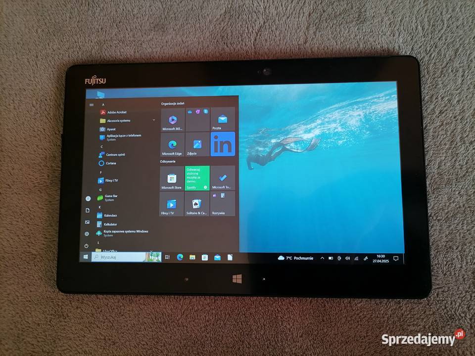 TABLET FUJITSU DIAGN i5M5 6 GEN 4GB 512GB SSD mazowieckie Góra Kalwaria