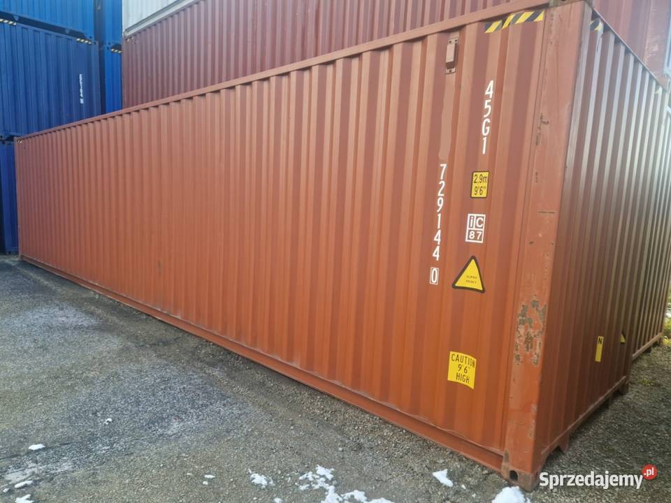 Używany kontener 12M 40HC Cała Polska Warszawa