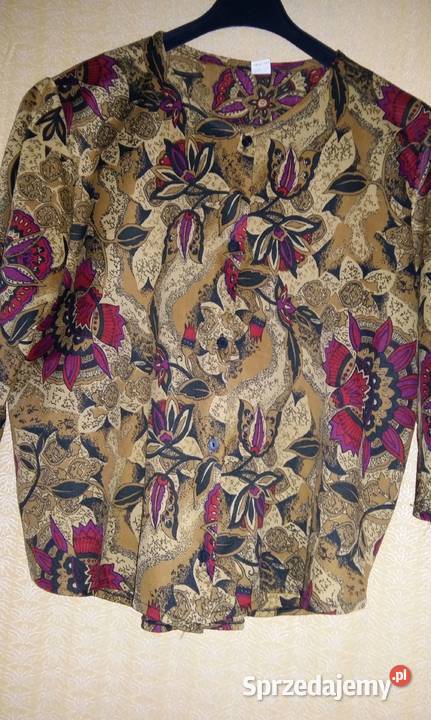 Bluzka kolorowa z rękawem 34 wiskozaRozmiar M Łódź