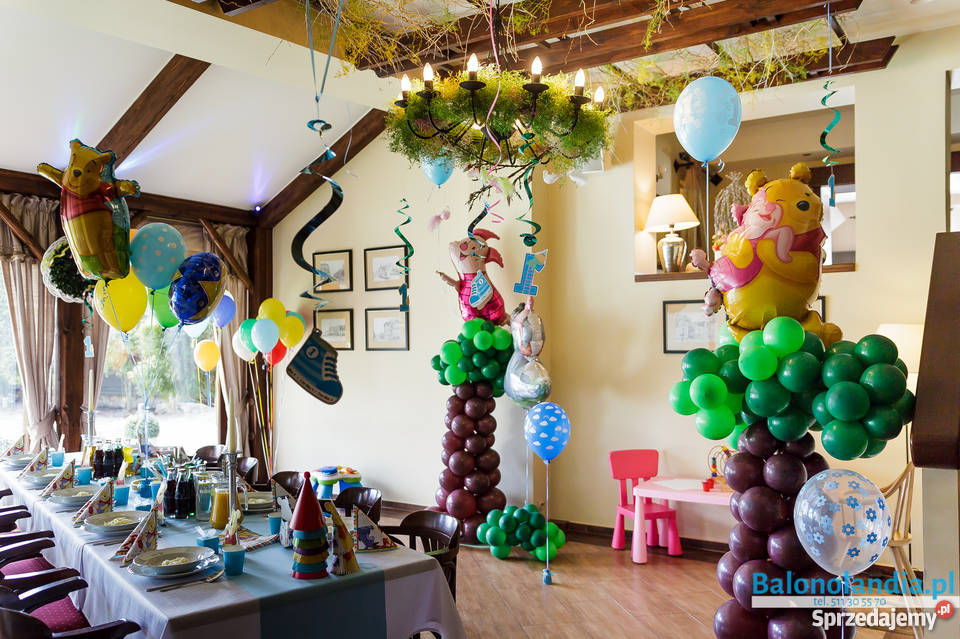 Balony na roczek balony z helem pierwsze urodzin Katowice