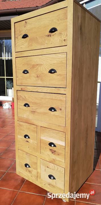 Szafka dębowa lite drewno loft komoda drewniana Szafy, regały, półki Garwolin