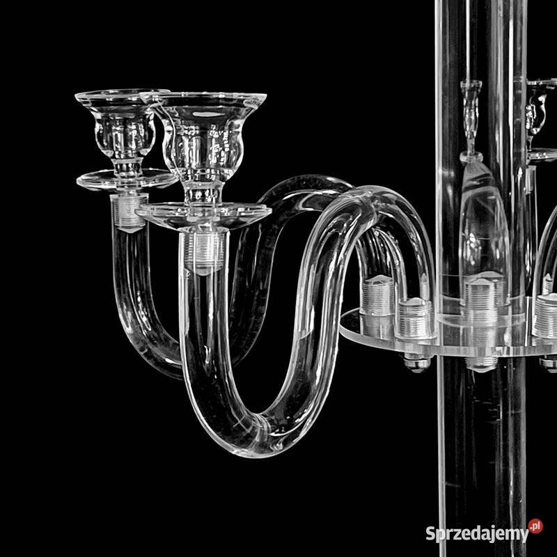 Świeczniki akrylowe 6 ramienne Warszawa sprzedam