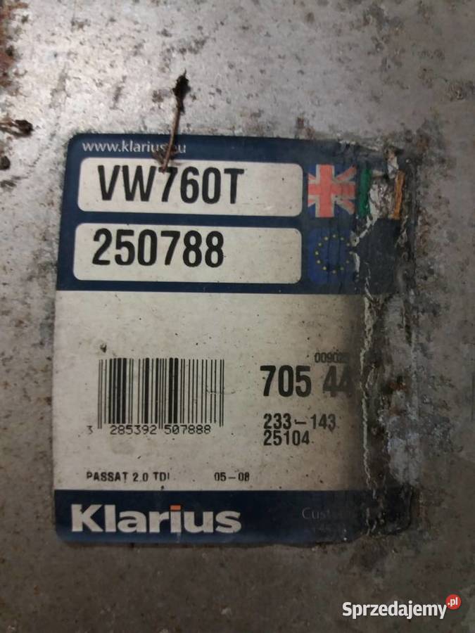 Passat B6 20 Tdi Wydech Tylny ostatni środkowy osobowe