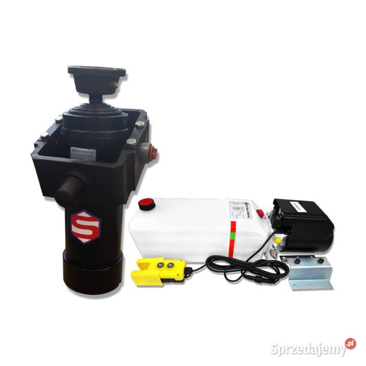 SIŁOWNIK HYDR z Kołyską Skok 1432 Agregat 24V 20 Hydraulika Solec Kujawski