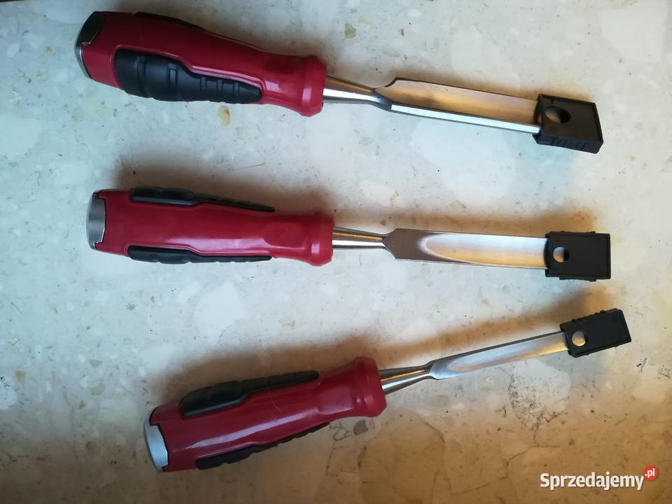 Dłuta żłobniki 3 elementy zestaw Poznań