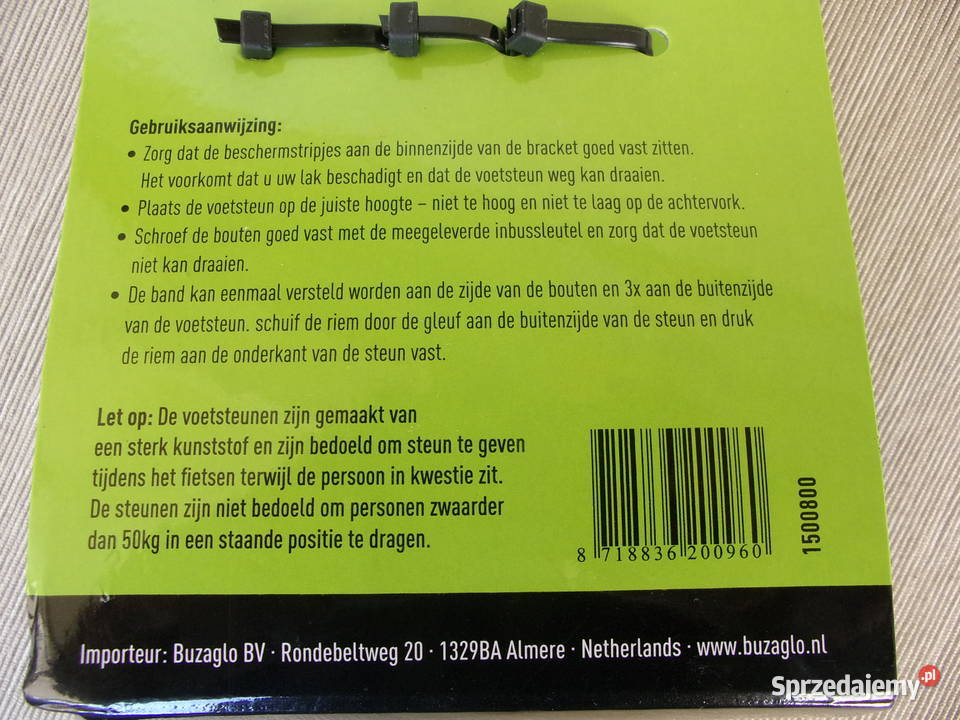 Podnóżki dziecka wożonego na bagażniku Nowe