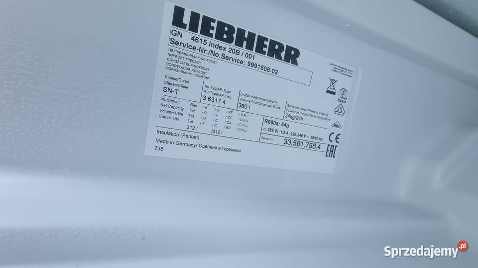 Zamrażarka wolnostojąca Liebherr GN 4615 wys175 Wrocław sprzedam