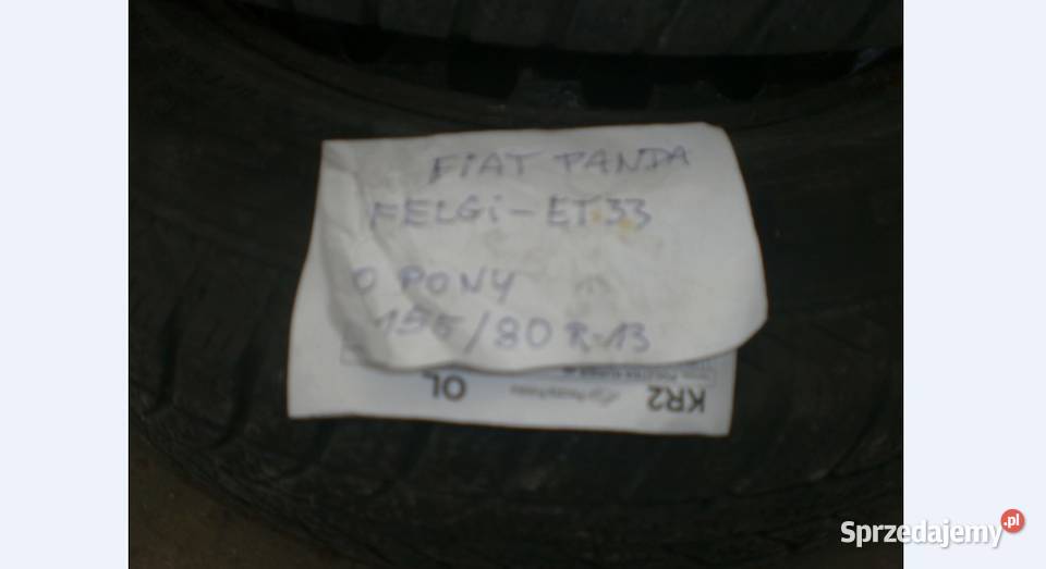 koła Opony zimowe z felgami Fiat panda 2 sztuki Pozostałe
