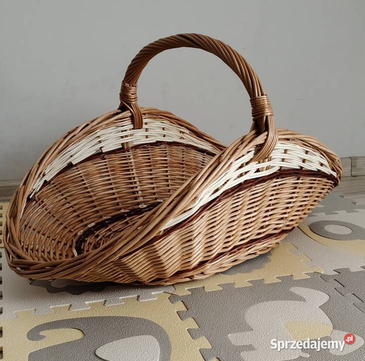 Kosz wiklinowy na drewno XXL Leżajsk sprzedam