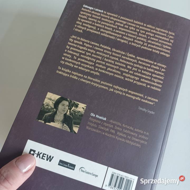 ODWAGA i strach Ola Hnatiuk Historia okupowanego Proza i poezja Wrocław