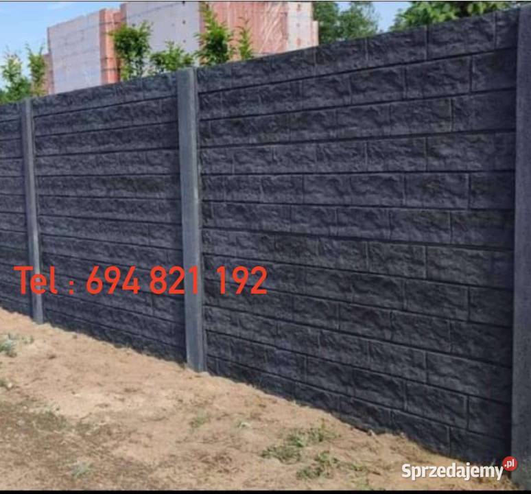 Ogrodzenia Betonowe Płoty Betonowe Barwione w Mielec