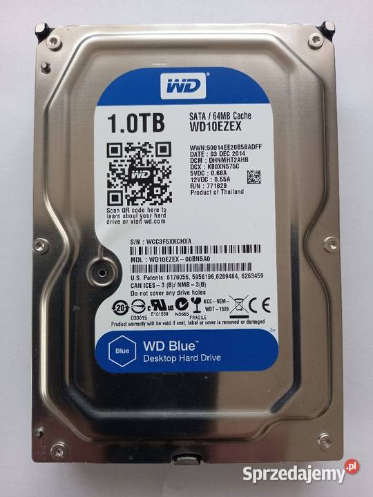 Dysk 1TB WD10EZEX SATA III 35 wewnętrzny Tomaszów Lubelski