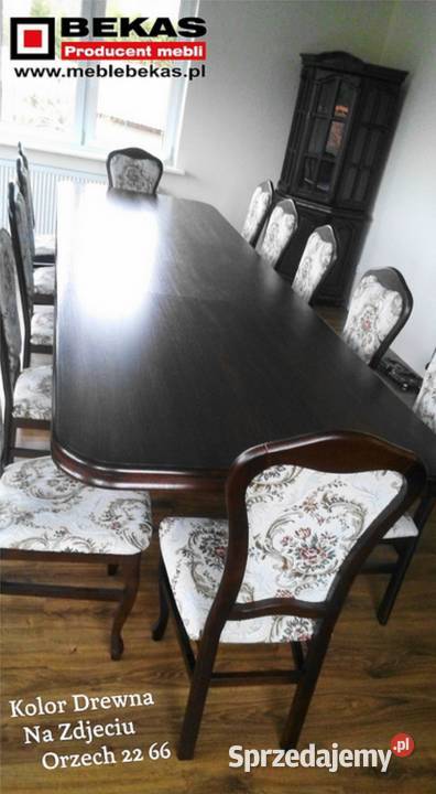 Duży Komplet Mebli XXl Stół 12 Krzseł Bekas Bytów