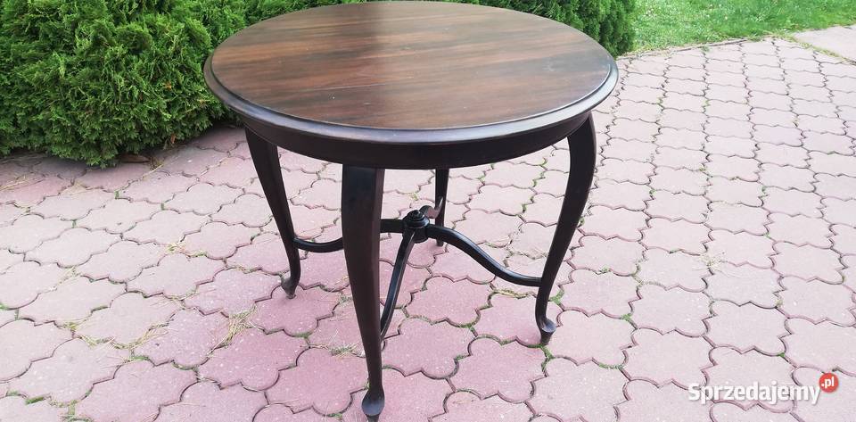Stół okrągły stylowy Ludwikowy art deco stolik Stoły