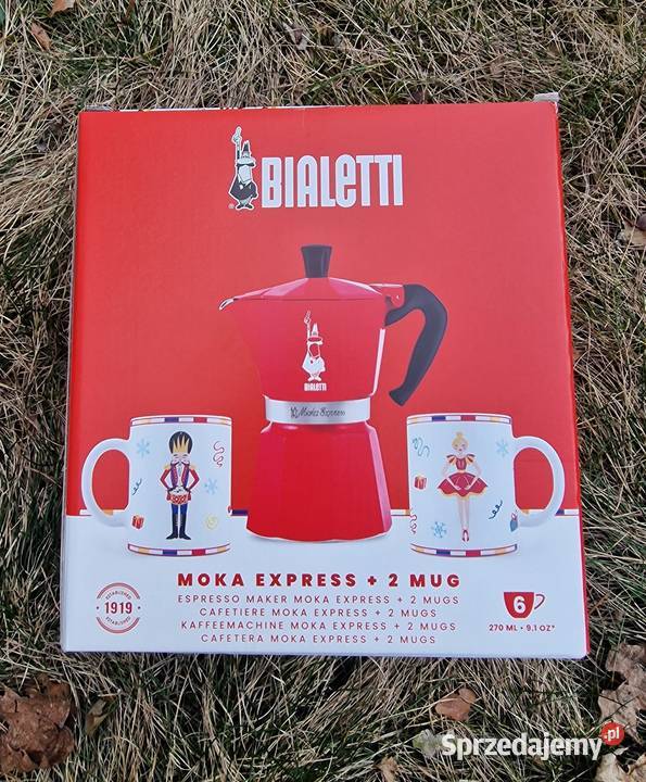 Nowy Zestaw Bialetti Moka Express 2 Kubki Otwock