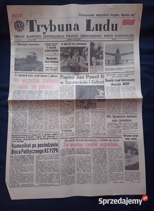 Trybuna Ludu 136 12 czerwca 1987 r Antykwariat Koźminek