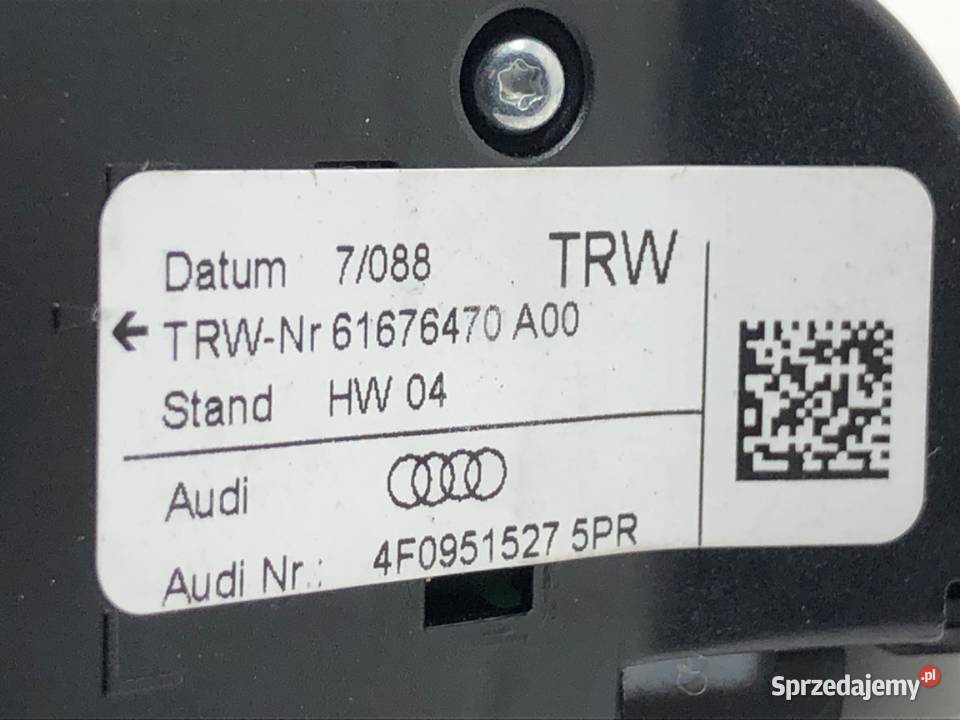 PRZEŁĄCZNIKI KIEROWNICY AUDI A6 C6 4F0951527L podkarpackie