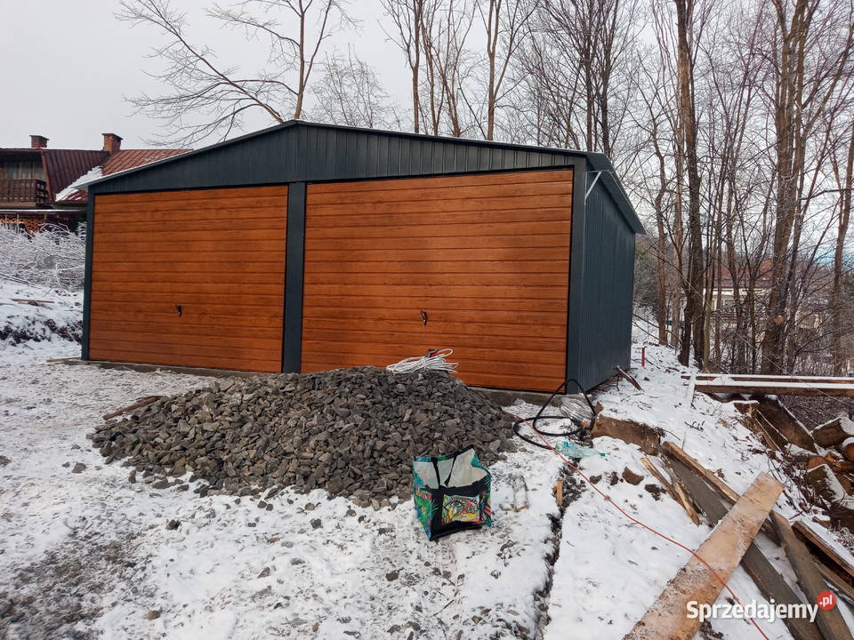 Garaż blaszany 5x5 profil zamknięty
