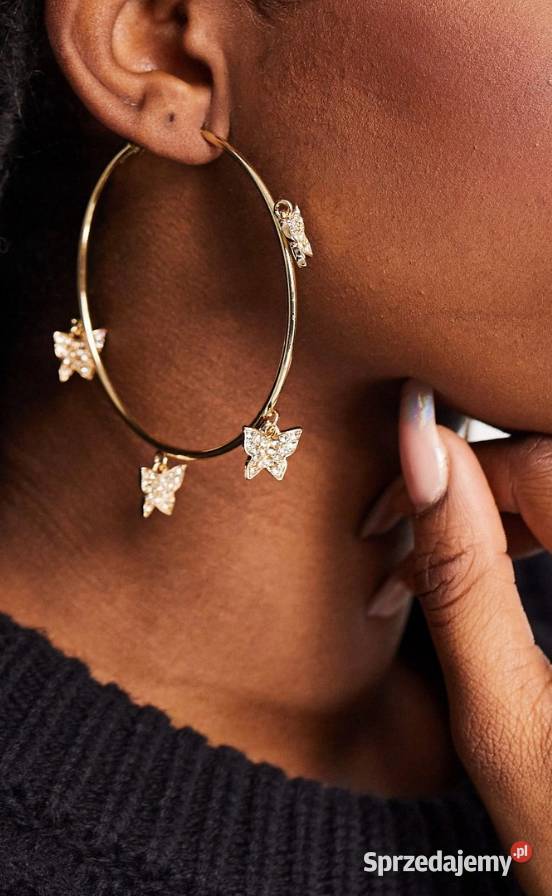 ASOS Duże Bogato zdobione kolczyki koła z Dla kobiet małopolskie sprzedam