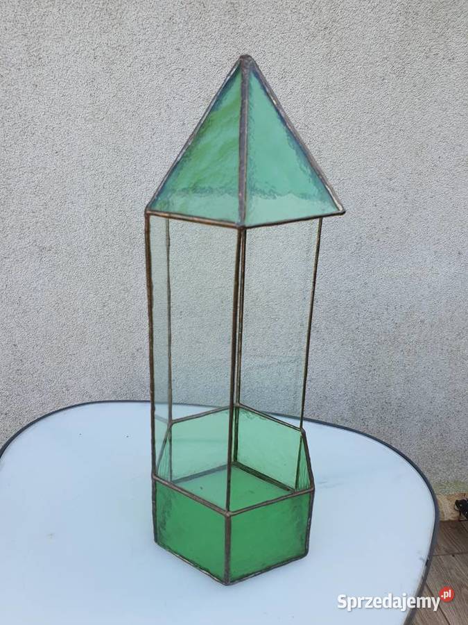 Szklany witrażowy lampion śląskie Myszków