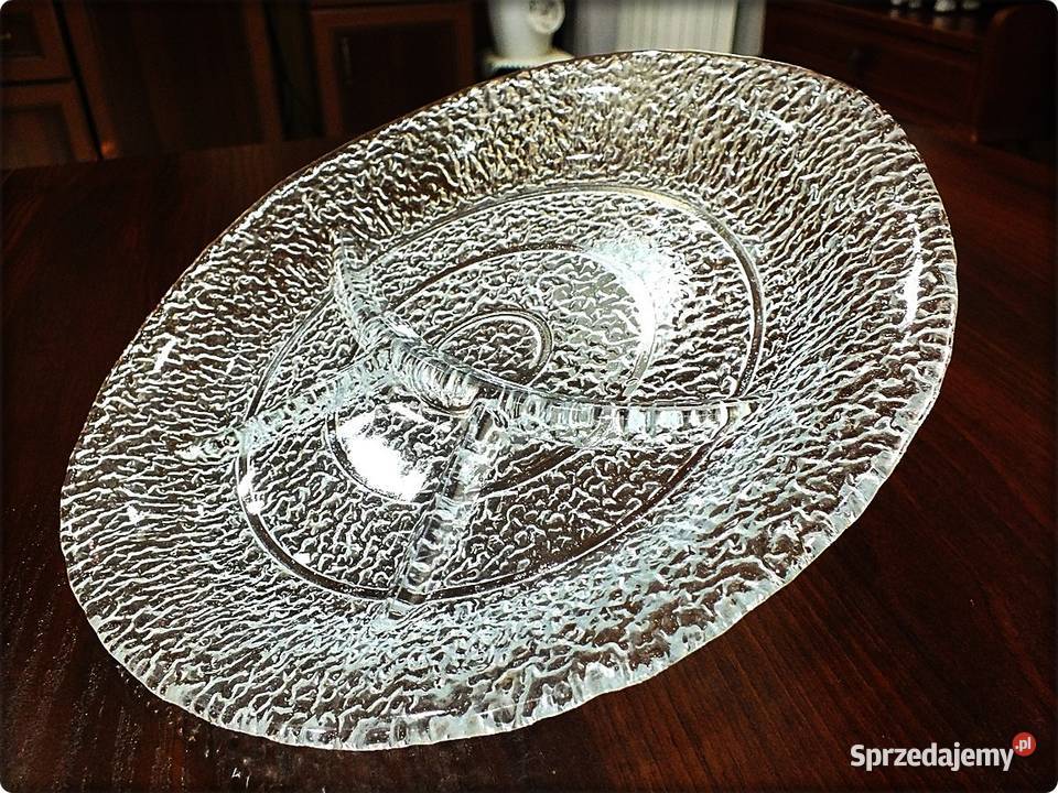 Ząbkowice JS DROST SAHARA Dzielona Patera z Porcelana i szkło lubuskie Żary sprzedam