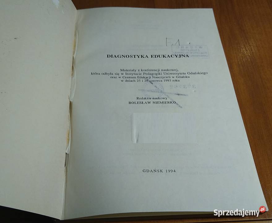 Diagnostyka edukacyjna materiały z konferencji Gdańsk sprzedam