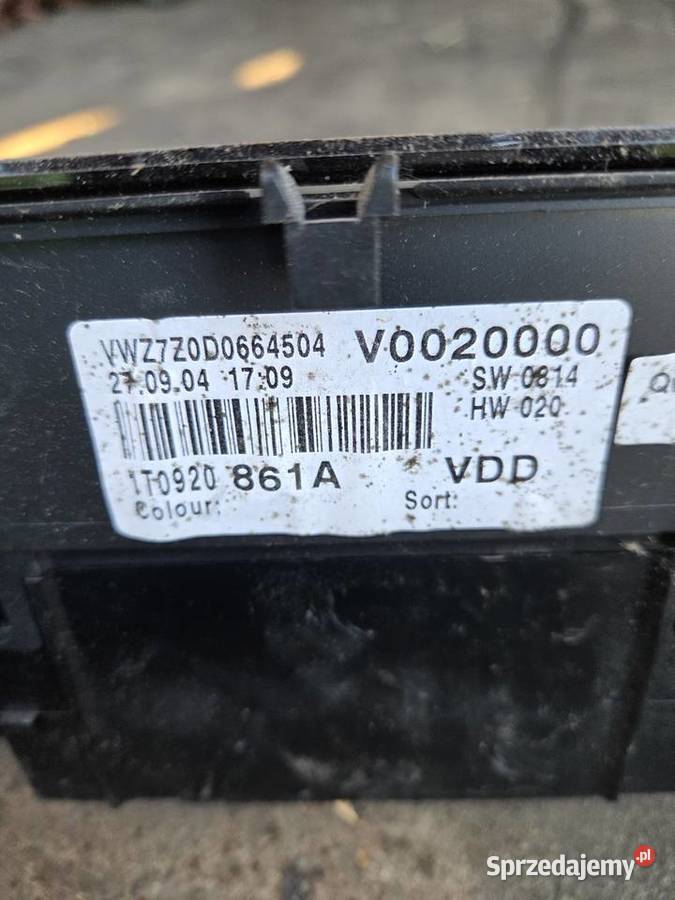 Zestaw startowy do WV caddy 19 dti