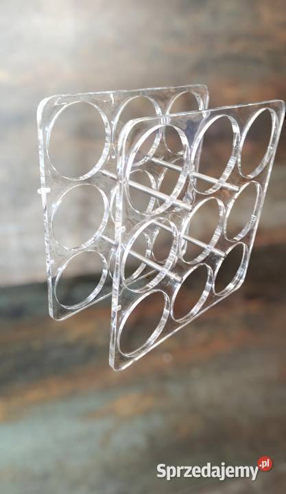 Stojak plexi na wino lata 80 vintage Pozostałe Kalisz