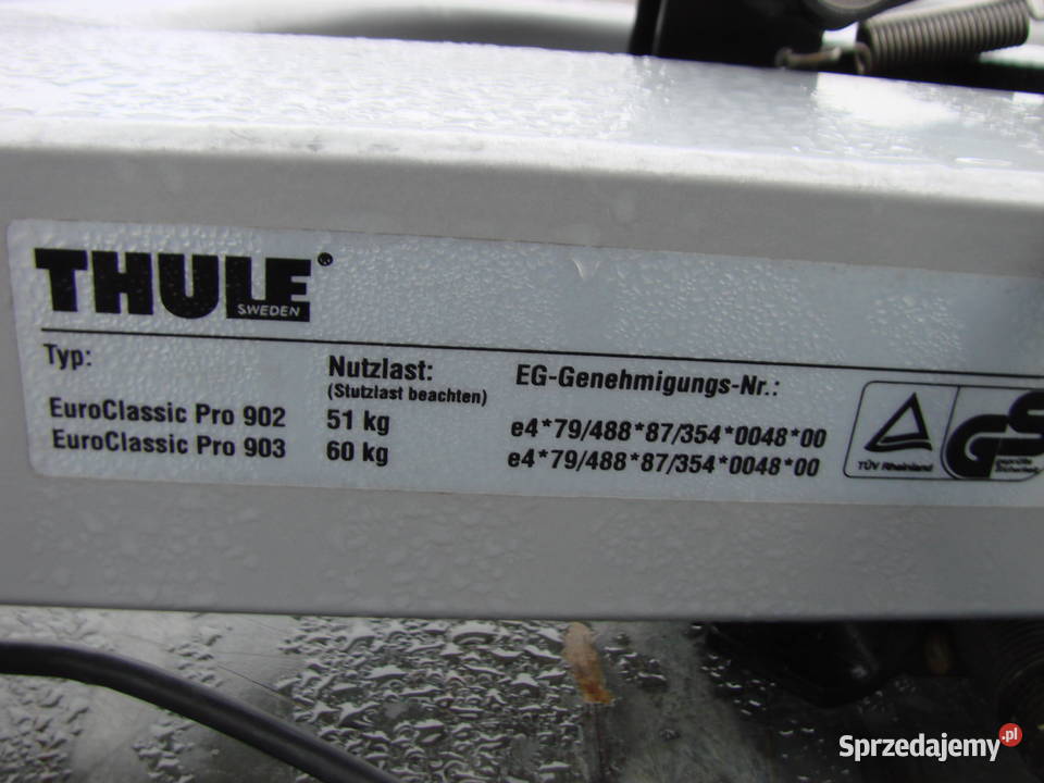 Thule Euroclassic bagażnik na 3 rowery na hak Bagażniki podkarpackie Mielec