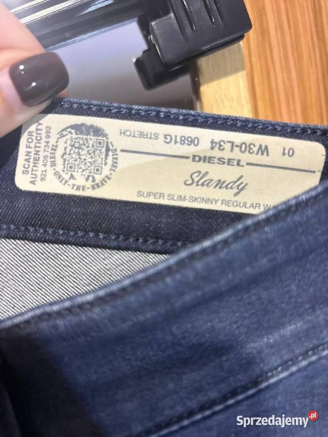 Jeansy Diesel Slandy W30 L34 małopolskie sprzedam