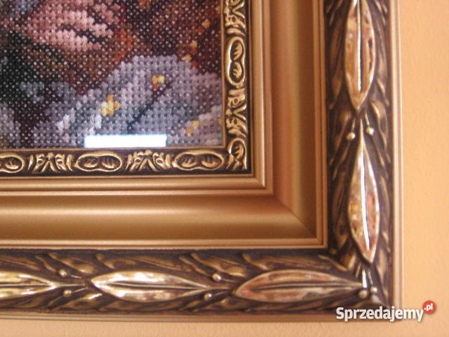 Bitwa pod Grunwaldem obrazrękodziełohaft krzyżyk Bydgoszcz sprzedam